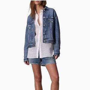 rag & bone women’s Miramar Denim Trucker Jacket. Size M